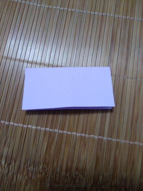 唯美千纸鹤折纸 第1步