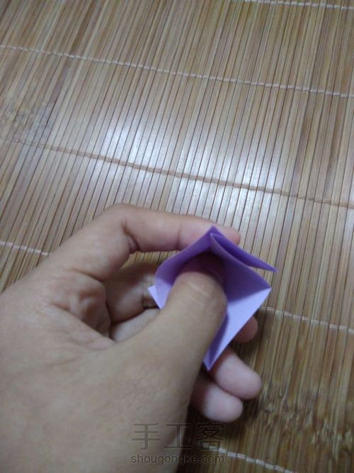 唯美千纸鹤折纸 第7步