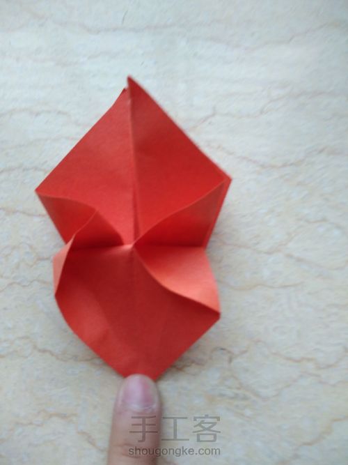 百合花折纸 第10步
