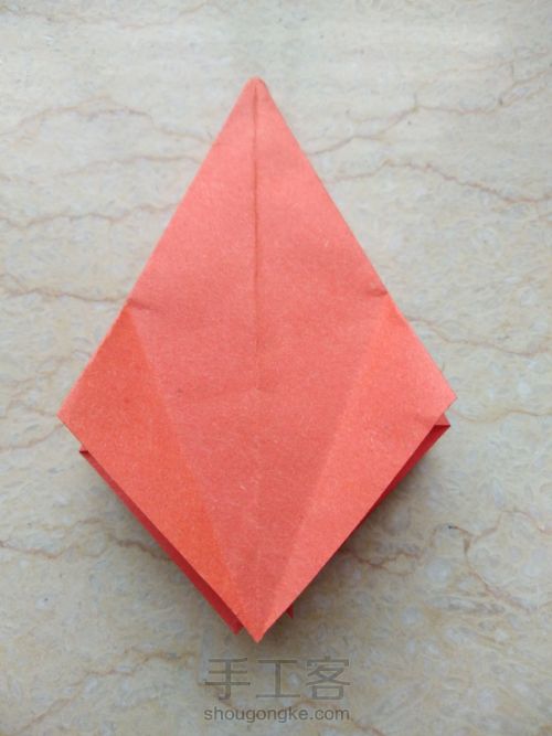 百合花折纸 第7步
