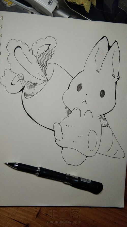 可爱兔子系列（2） 第3步