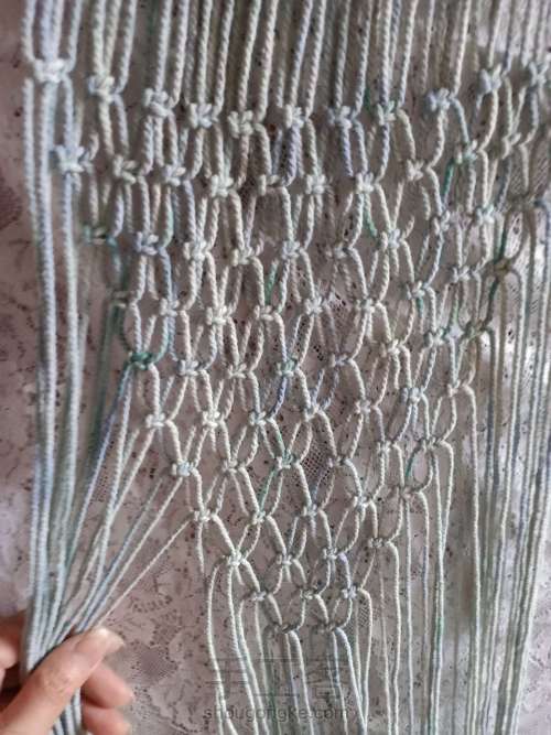 棉绳编织手工渔网包包 第10步