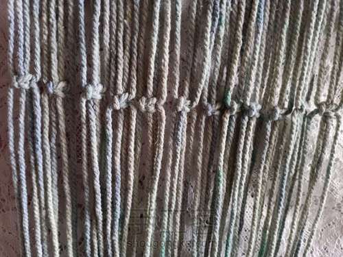 棉绳编织手工渔网包包 第3步