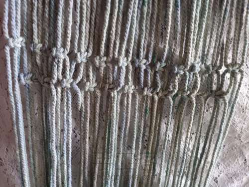 棉绳编织手工渔网包包 第5步