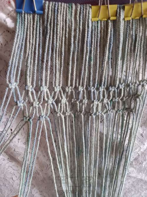 棉绳编织手工渔网包包 第7步