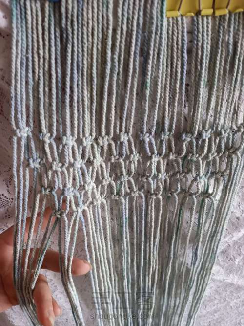 棉绳编织手工渔网包包 第9步