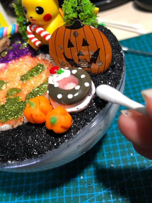 🎃万圣节精灵球微缩景观降临👻售材料包成品 第21步