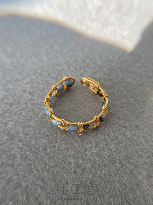 手工造物丨金属绕线串珠《戒指和手环》 第9步