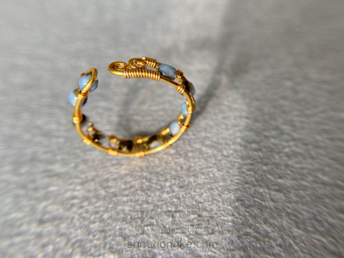 手工造物丨金属绕线串珠《戒指和手环》 第10步