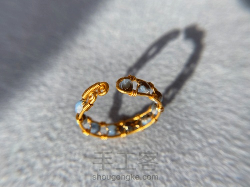 手工造物丨金属绕线串珠《戒指和手环》 第13步