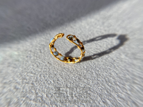 手工造物丨金属绕线串珠《戒指和手环》 第15步