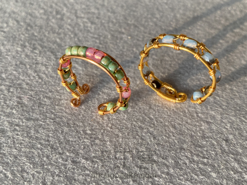 手工造物丨金属绕线串珠《戒指和手环》 第17步