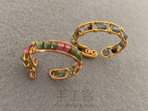 手工造物丨金属绕线串珠《戒指和手环》 第19步