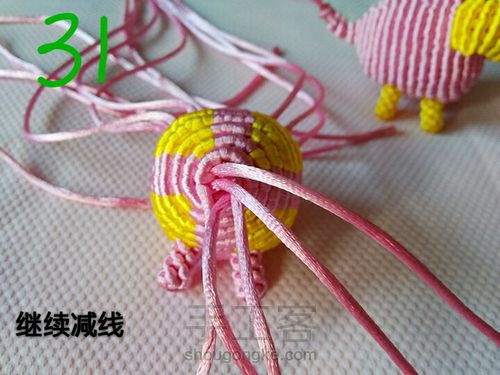 立体绳编 第34步