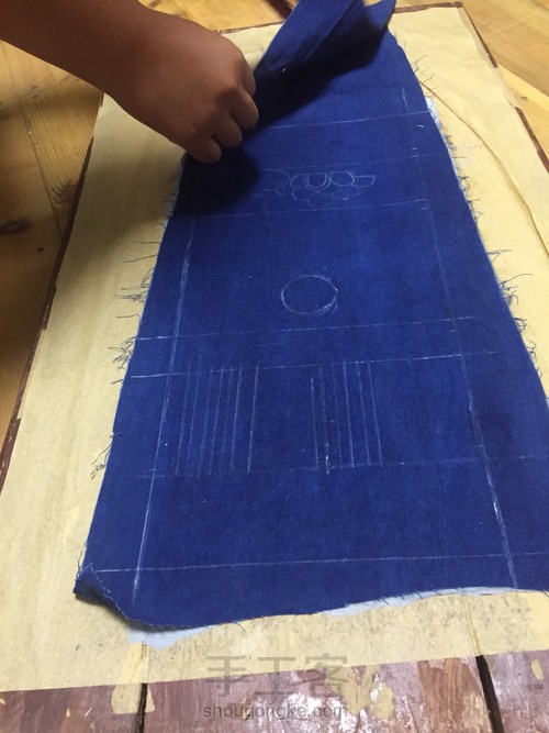 植物染云朵斜挎包包 第3步