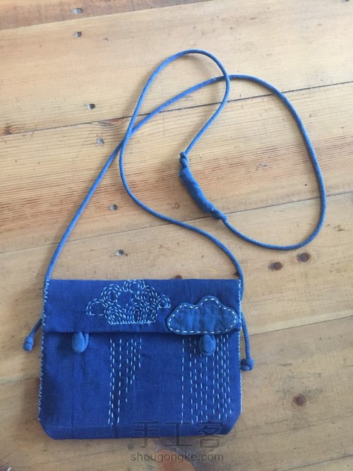 植物染云朵斜挎包包 第4步