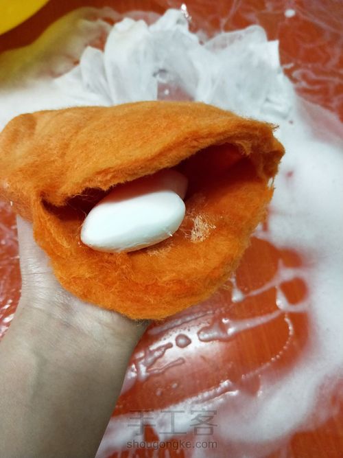 【湿毡】圣诞小鹿口金小包包 第9步