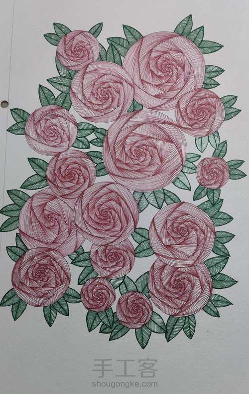 玫瑰 第6步