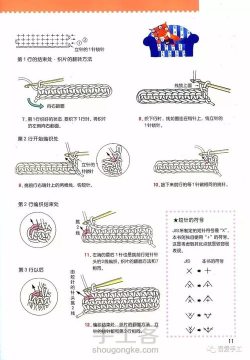 钩针基础(转) 第17步