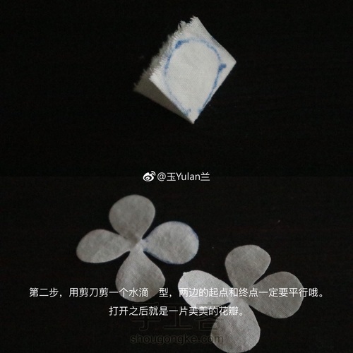 速剪花瓣 第2步