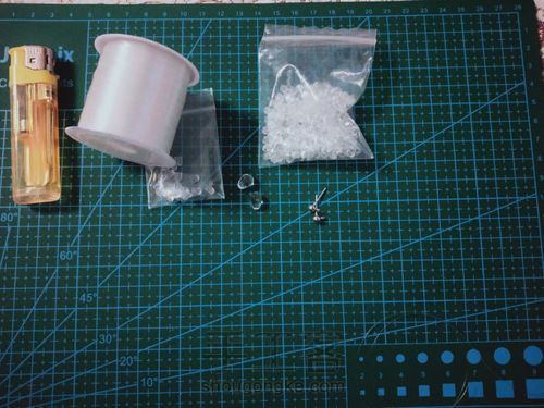 水晶耳环 第1步