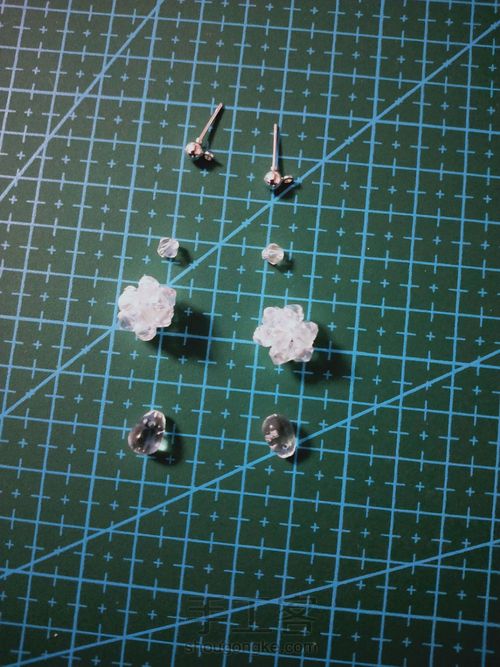 水晶耳环 第3步