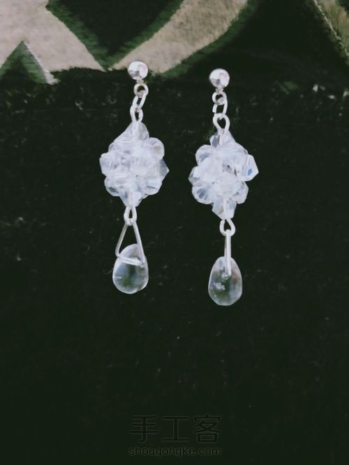 水晶耳环 第4步