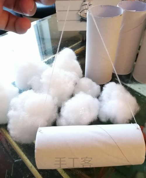 不织布情侣小云彩挂件 第2步