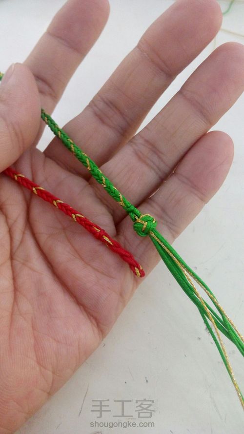 撞色~项绳🇧🇫🇧🇫 第13步