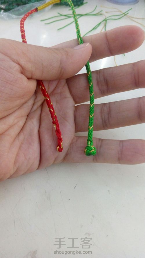 撞色~项绳🇧🇫🇧🇫 第14步