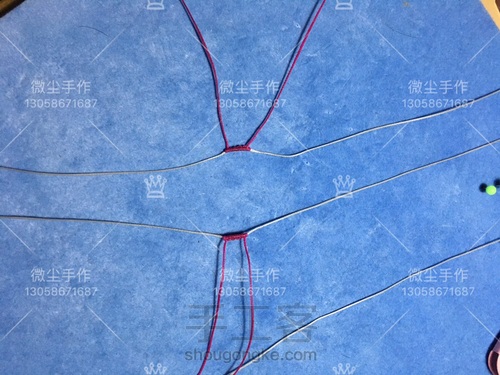 珊瑚玉牙牌手绳～婉秀（上） 第2步