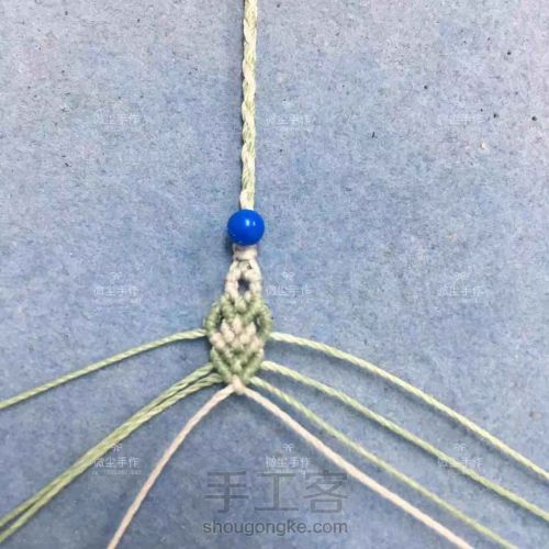 珊瑚玉小铃铛手绳～简 第34步