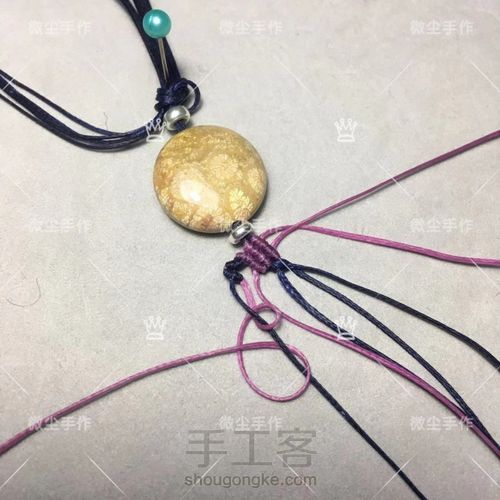 珊瑚玉圆扁珠手链～涟漪 第12步