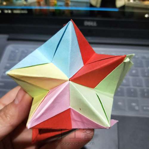 花球/几何折纸/立体折纸/组合折纸——俄罗斯花球 第28步