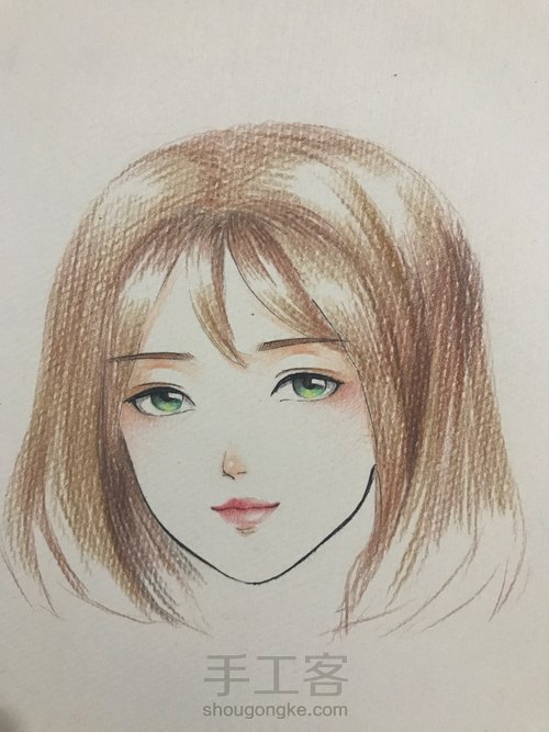 简单的彩铅人物画 第11步