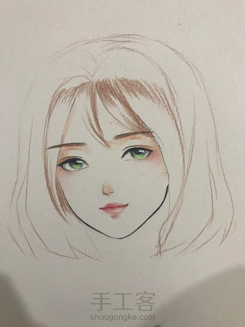 简单的彩铅人物画 第10步