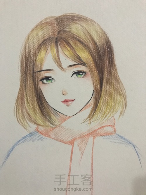 简单的彩铅人物画 第13步