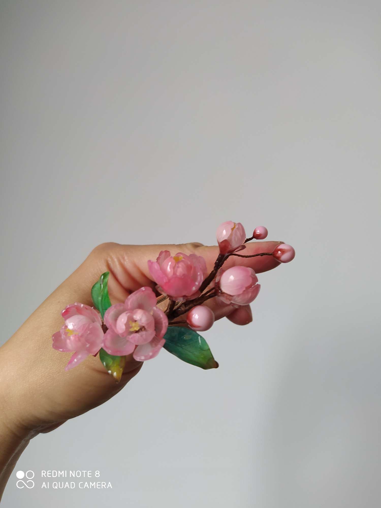 热缩片制作的海棠花