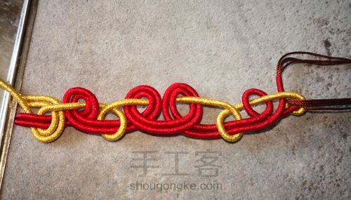 绕线项链挂绳 第6步