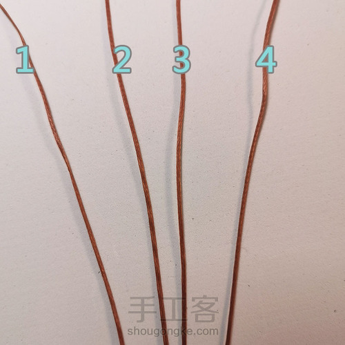 macrame包石头拼色法 第1步