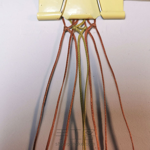 macrame包石头拼色法 第4步