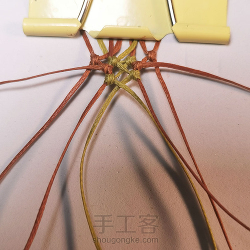 macrame包石头拼色法 第7步