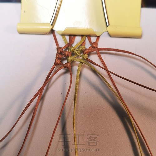macrame包石头拼色法 第9步