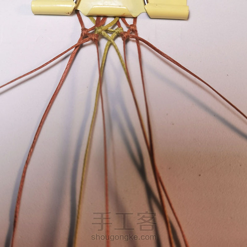 macrame包石头拼色法 第6步