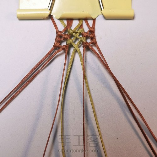 macrame包石头拼色法 第10步