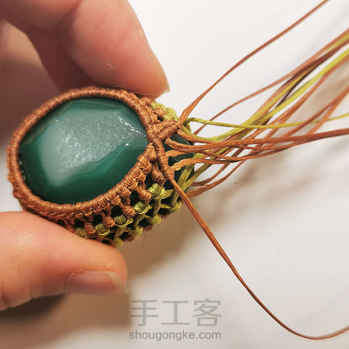 macrame包石头拼色法 第20步