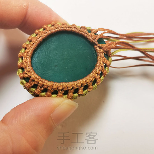 macrame包石头拼色法 第19步