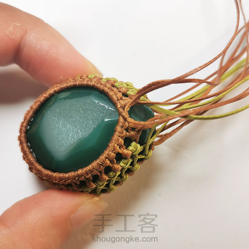 macrame包石头拼色法 第18步