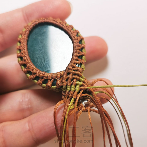 macrame包石头拼色法 第33步