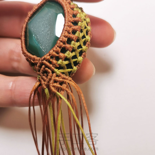 macrame包石头拼色法 第28步